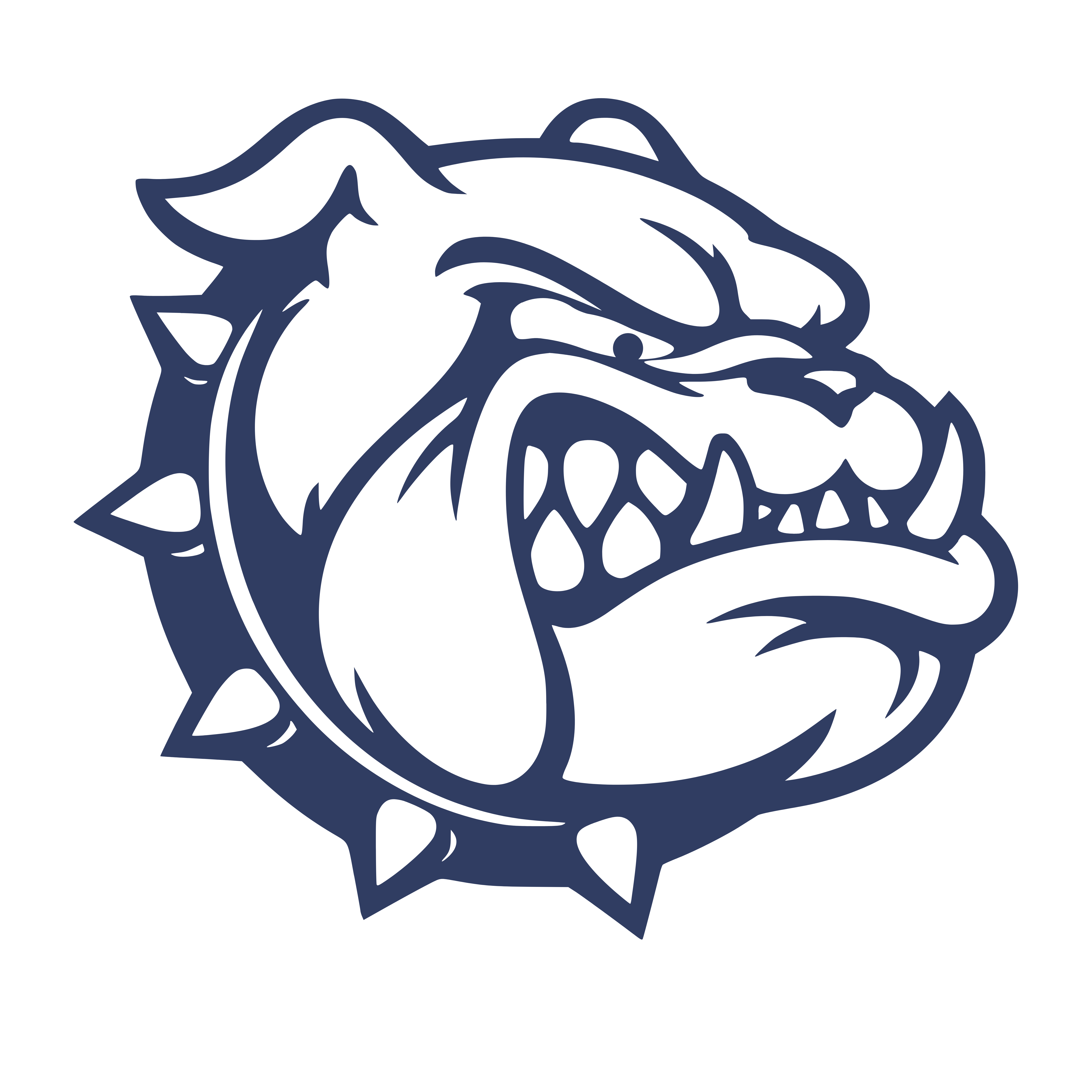 Bulldogs Flag Blanca "B"